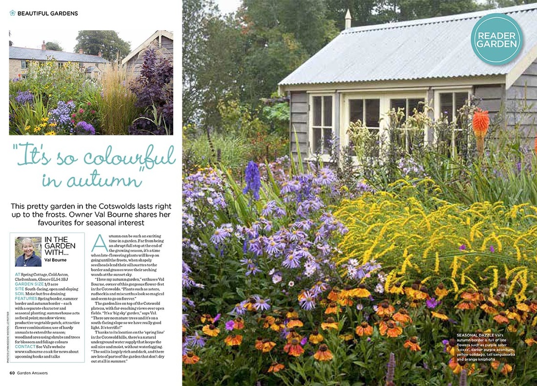 Val Bourne's garden in the Cotswolds photographed by Lynn Keddie featured in the October issue of Garden Answers 2016